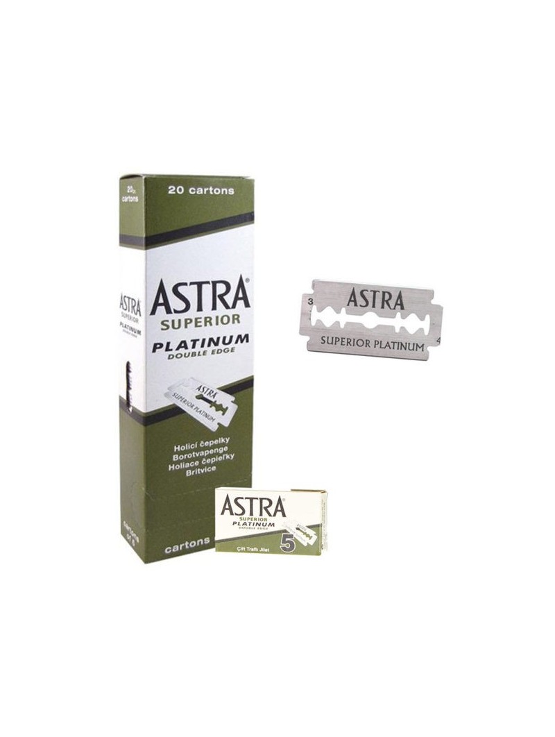 100 Hojas de Doble Filo Astra Superior Platinum