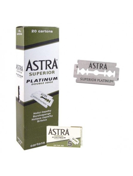 100 Hojas de Doble Filo Astra Superior Platinum