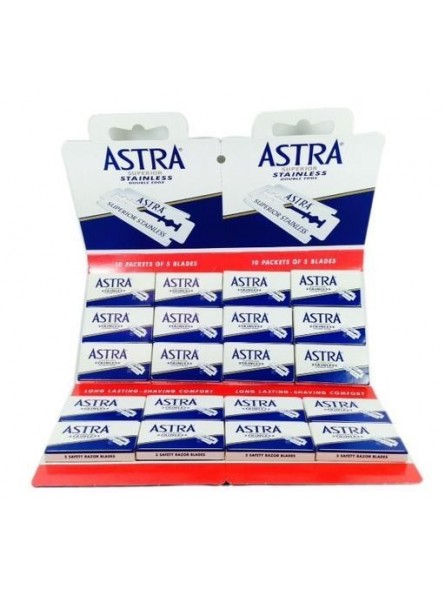 100 Hojas de Doble Filo Astra Super Inox