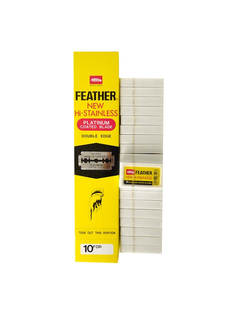 200 Hojas de Doble Filo Feather New Hi-Stainless