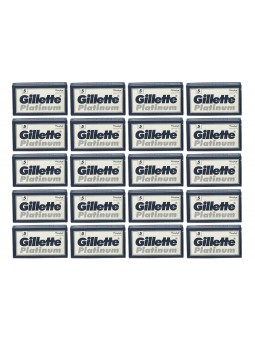 100 Cuchillas Doble Filo Gillette Platinum