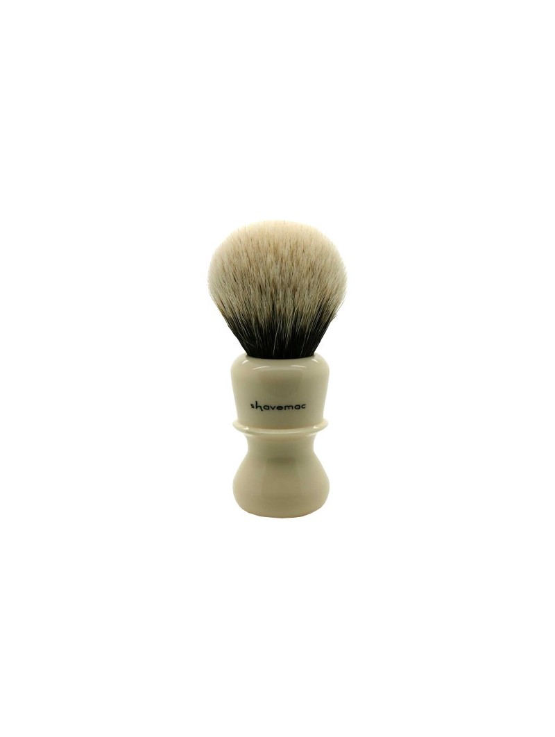 Shavemac Shaving Brush Silvertip 2-Band 52mm Ivory