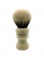 Brocha de Afeitar Shavemac RB Punta Plata Dos Bandas 52mm Marfil