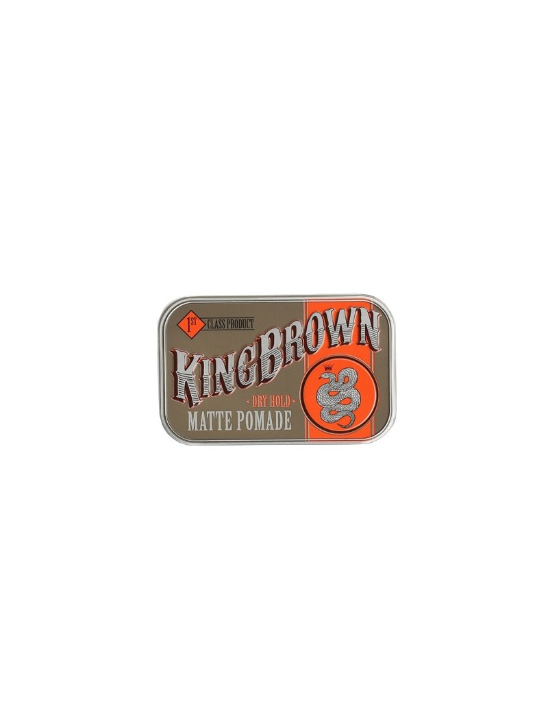 King Brown Pomade Matte Square Tin 75gr