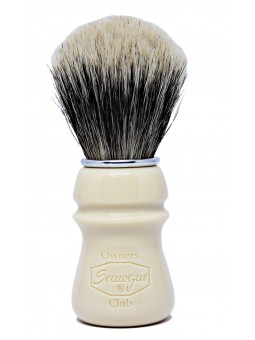 Semogue S.O.C. Badger & Boar Bristle Ivory Shaving Brush