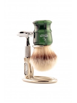 Epsilon Safety Razor & Shaving Brush Stand