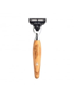 Maquinilla Afeitar Mühle Kosmo Gillette Mach3® Madera Olivo