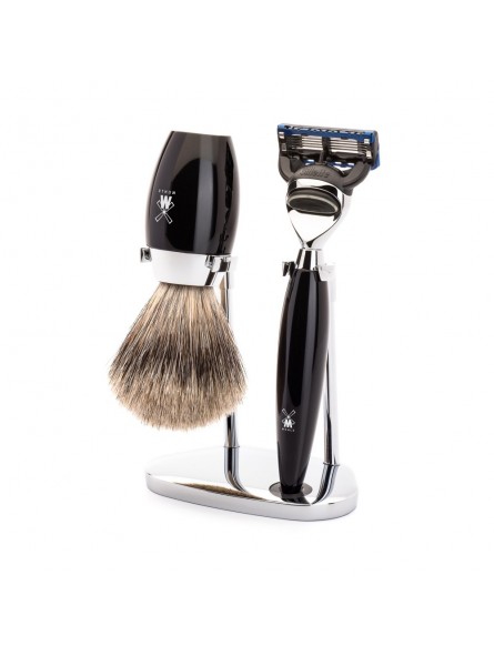 Set Afeitado Mühle Brocha Afeitar,  Maquinilla Gillette® Fusion & Soporte Kosmo