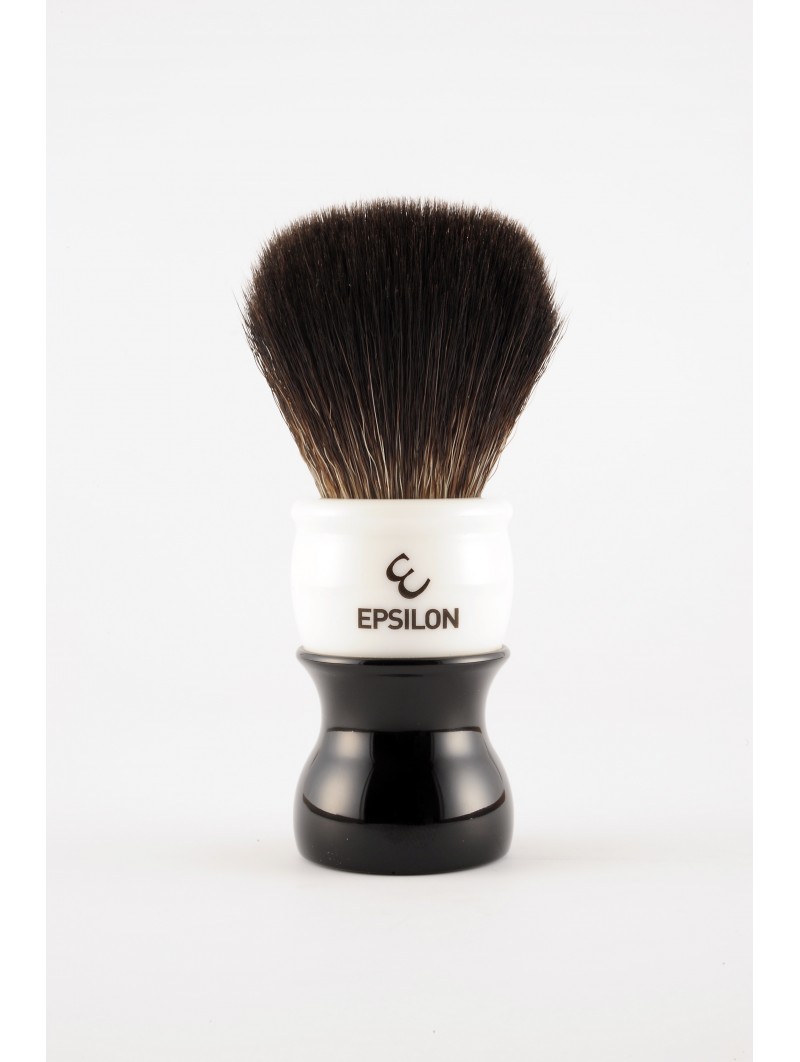 Epsilon Black Fibre Black & White Shaving Brush 52/26mm