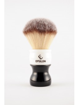 Epsilon Silver Tip Fibre Black & White Shaving Brush 54/26mm