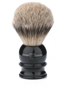 Brocha de Afeitar Tejón Blanco Edwin Jagger - Mango Negro