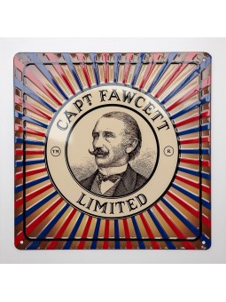 Captain Fawcett Tin Sign