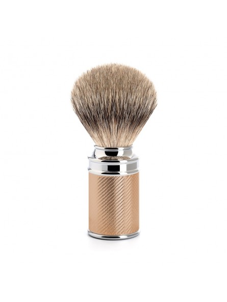 Mühle Shaving Brush Silvertip Badger Rosegold Metal