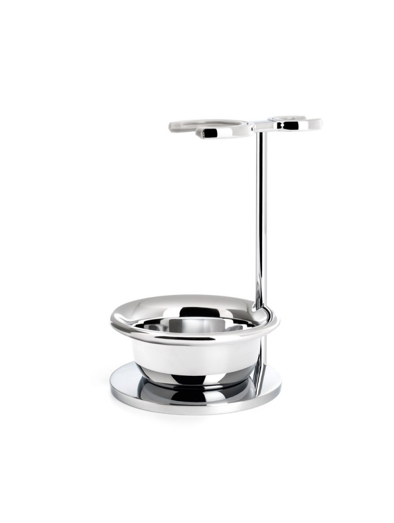 Mühle Shaving Brush & Razor Chromed Stand wth Bowl Vivo & Rytmo Series