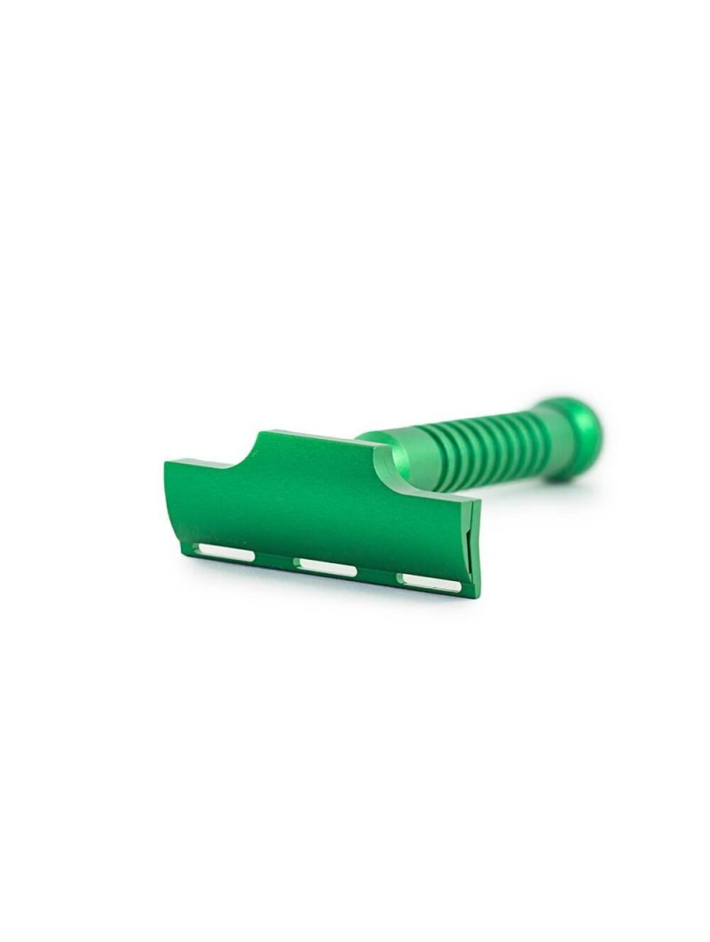 Razorock Hawk Green Anodized Safety Razor