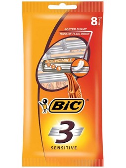 Bic 3 Blade Razor x8 units