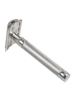 Edwin Jagger Double Edge Stainless Steel Safety Razor Knurled