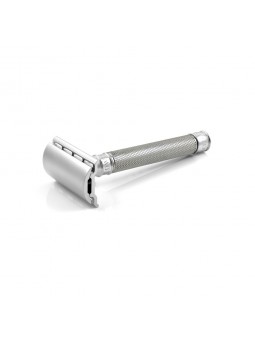 Edwin Jagger Double Edge Stainless Steel Safety Razor Knurled