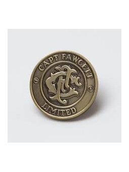 Captain Fawcett Antique Brass Coin Badge