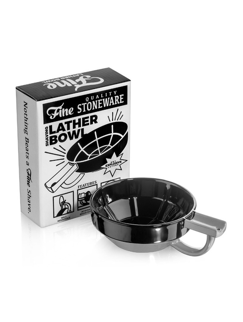 Bol de afeitar Fine Accoutrements Negro/Gris