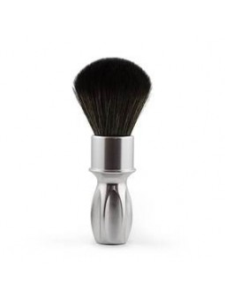 RazoRock 400 Noir Plissoft Synthetic Shaving Brush Silver Handle