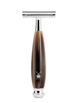 Mühle Vivo Closed Comb Resin Horn Brown Safety Razor