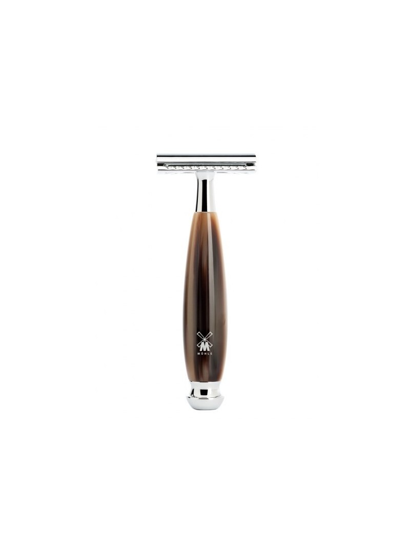 Mühle Vivo Closed Comb Resin Horn Brown Safety Razor