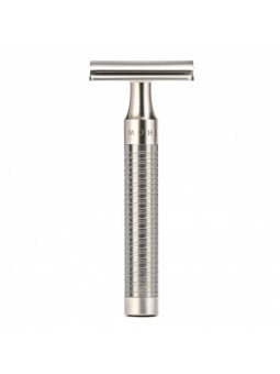 Safety razor MÜHLE, closed foam edge, stainless steel, silver matt