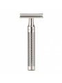 Safety razor MÜHLE, closed foam edge, stainless steel, silver matt