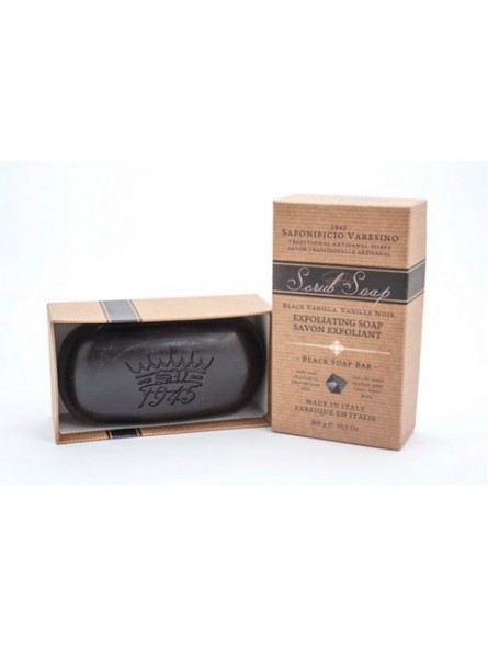 Saponificio Varesino Scrub Black Vanilla Soap 300g