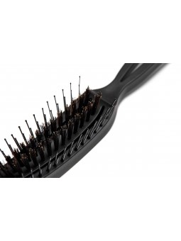 Acca Kappa Bi-level antistatic soft nylon pins - 100% top quality boar bristles HairBrush