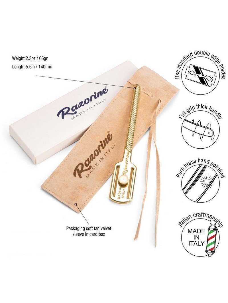 Razorine Premium Brass Razor