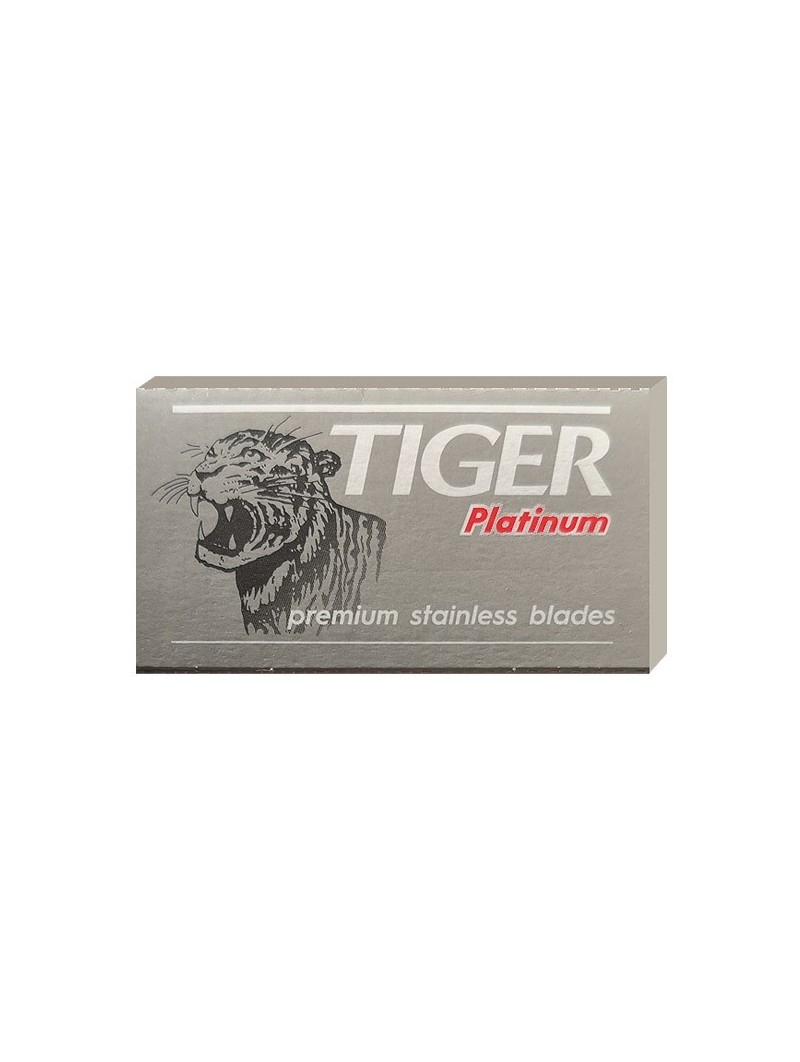 5 Hojas Doble Filo Tiger Platinum