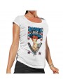 Camiseta Barber Girl Attitude Hey Joe Blanca Talla L