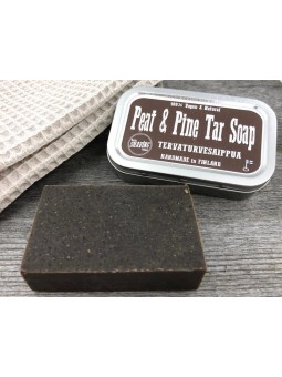 Nordic Shaving Peat & Pine Tar Soap 80g