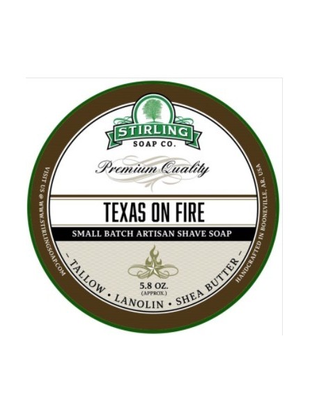 Jabón de Afeitar Texas on Fire Stirling Soap Co 170ml