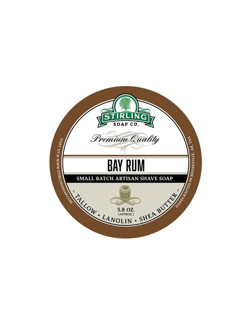 Jabón de Afeitar Bay Rum Stirling Soap Co 170ml