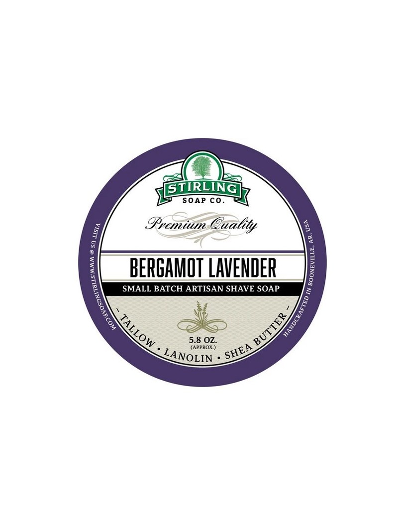 Jabón de Afeitar Bergamot Lavender Stirling Soap Co 170ml