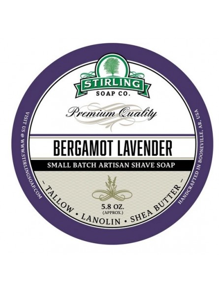 Stirling Soap Co Shaving Soap Bergamot Lavender 170ml