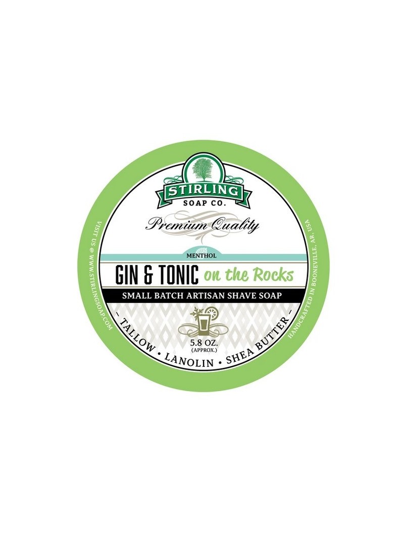 Jabón de Afeitar Gin & Tonic on the rocks Stirling Soap Co 170ml