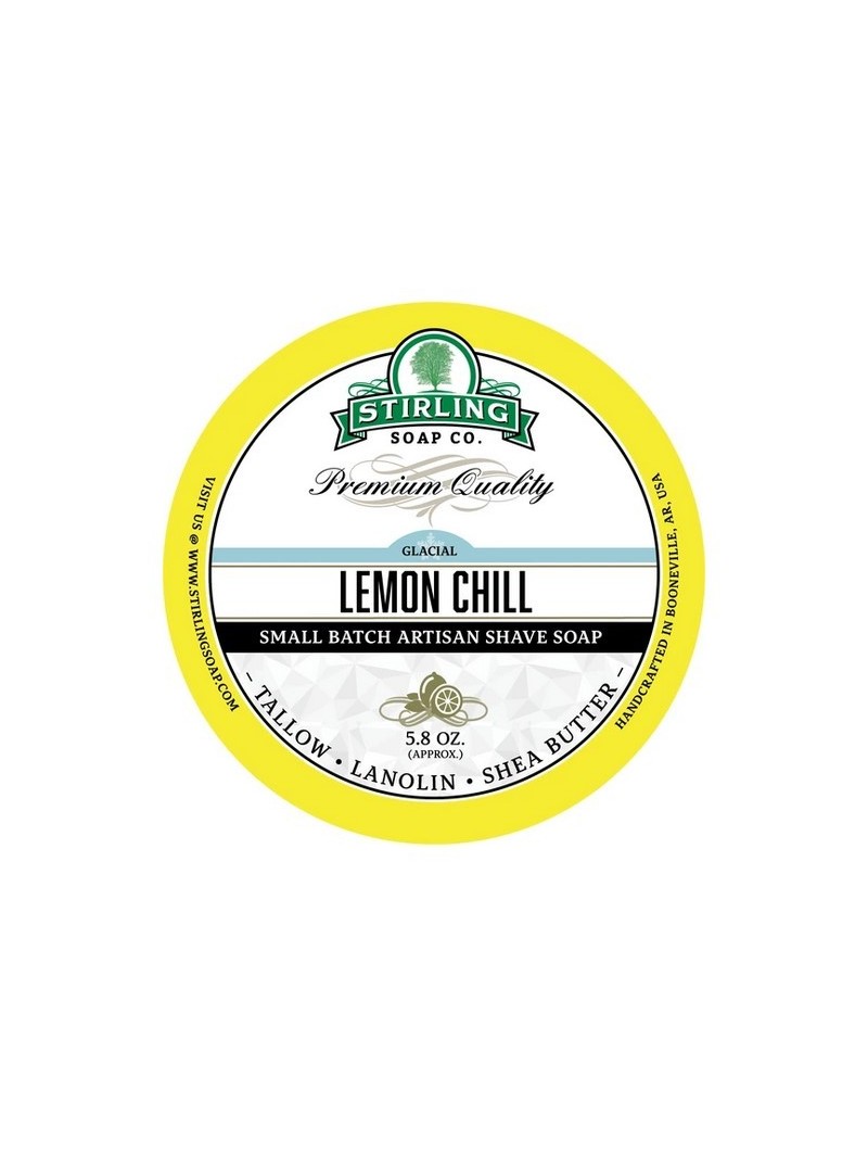 Jabón de Afeitar Glacial Lemon Chill  Stirling Soap Co 170ml