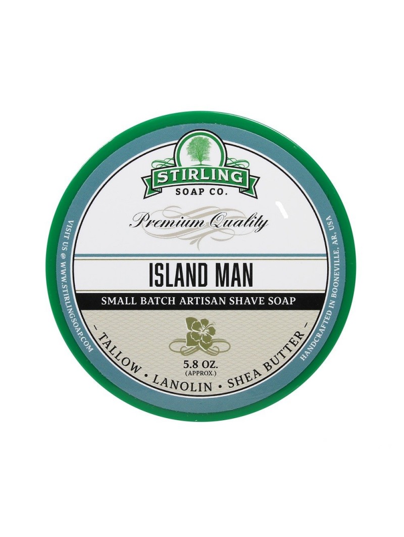 Stirling Soap Co Shaving Soap Island Man 170ml