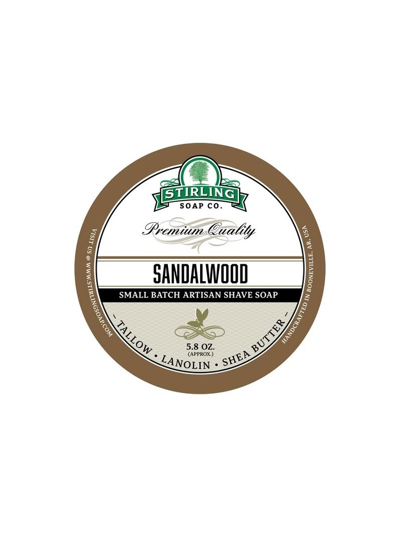 Stirling Soap Co Sandalwood Shaving Soap 170ml