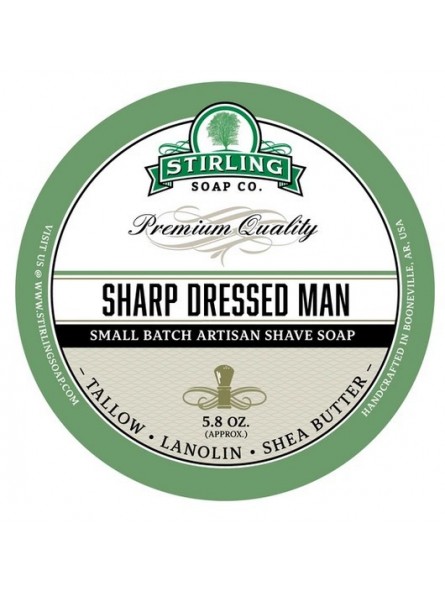 Jabón de Afeitar Sharp Dressed Man Stirling Soap Co 170ml