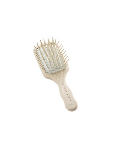 Acca Kappa Natura Beechwood Hairbrush travel-sized