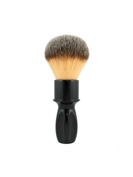 Razorock Plissoft Glossy Black 400 Silvertip Fibre Shaving Brush 24mm