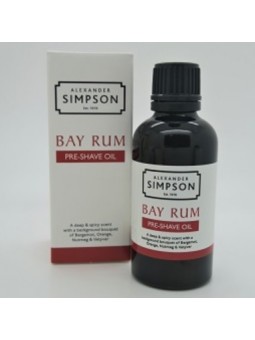 Aceite Pre Afeitado Bay Rum Simpsons 50ml