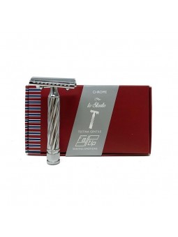 Fatip Piccolo Chrome Slant Close Comb Double Edge Safety Razor