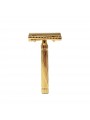 Fatip Piccolo Gold Slant Close Comb Double Edge Safety Razor