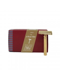 Fatip Piccolo Gold Slant Close Comb Double Edge Safety Razor